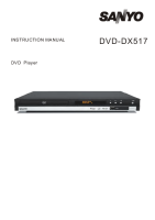 Sanyo DVD-DX517 - Owners Manual 